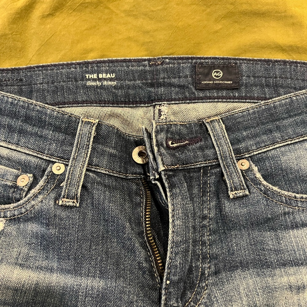AG slouchy skinny dark wash size 24 fits like 27